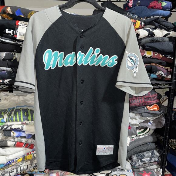 Vintage MLB Florida Marlins #2 Ramirez Black And Gray Jersey Size Large - Picture 1 of 7